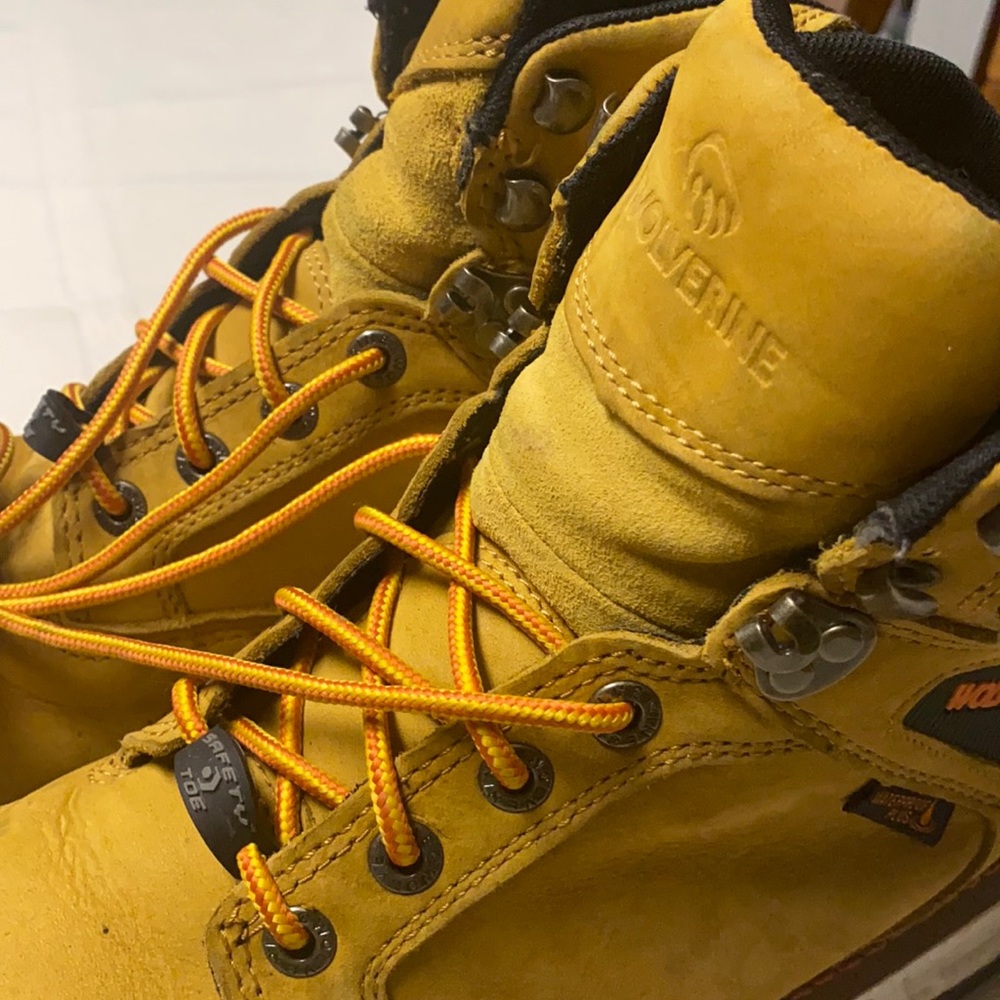 Wolverine men's work boots waterproof plus size 10 1/2